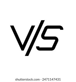 versus competition icon simple illustration design