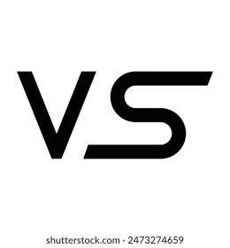 versus competition icon simple illustration design