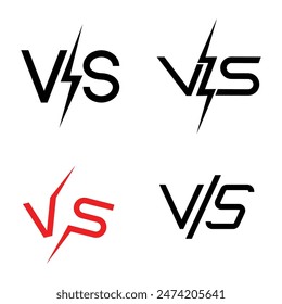 versus competition icon simple illustration design