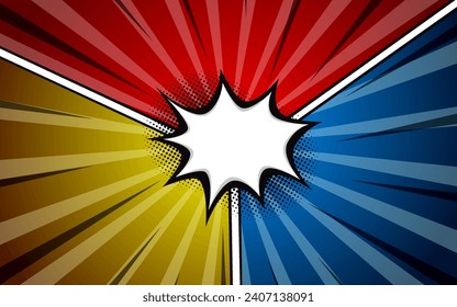 Versus fight background comic style design. Vector illustration