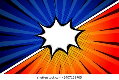 Versus fight background comic style design. Vector illustration