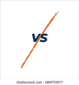 versus fight image flat design 