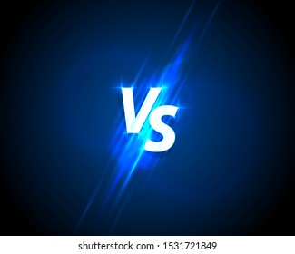 Versus game cover, banner sport vs, team concept. Vector illustration background