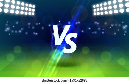 Versus game cover, banner sport vs, team concept. Vector illustration background