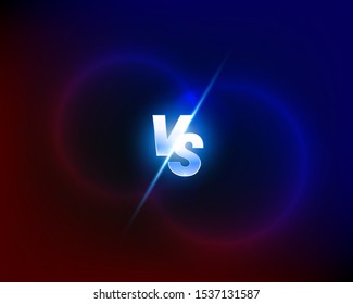 Versus game cover, banner sport vs, team concept. Vector illustration background