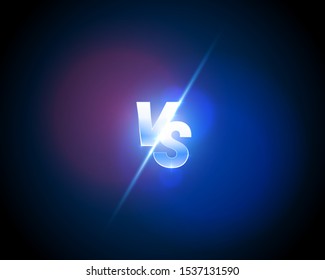 Versus game cover, banner sport vs, team concept. Vector illustration background