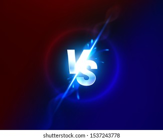 Versus game cover, banner sport vs, team concept. Vector illustration background