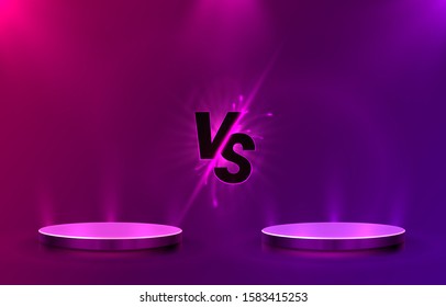 Versus game cover, banner sport vs, team concept. Vector illustration background