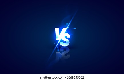 Versus game cover, banner sport vs, team concept. Vector illustration background