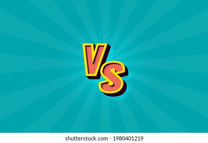 Versus game cover, banner sport vs, team concept. Vector illustration background