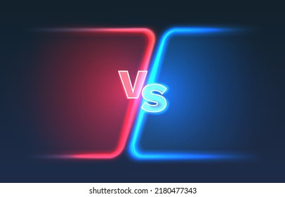 Versus game cover, banner sport vs, team concept. Vector illustration background