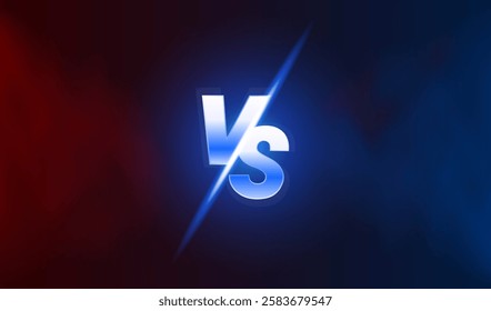 Versus game cover, banner sport vs, team concept. Vector illustration background