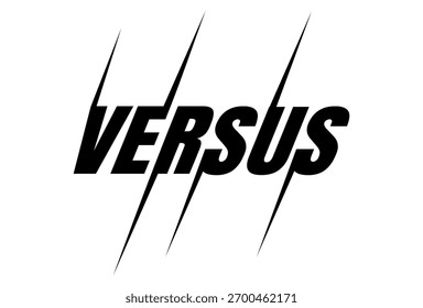 versus graphic logo vector illustration