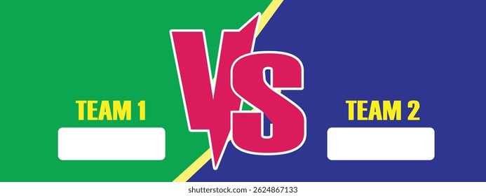 Versus Grüner Hintergrund. Im Gegensatz zum Logo. VS-Briefe EPS 10