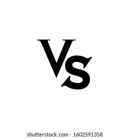 versus icon logo template design element