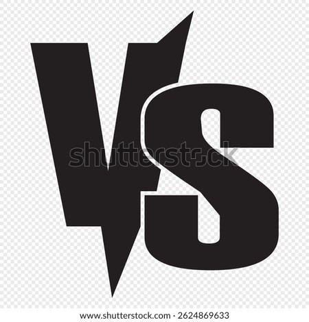 Versus icon PNG vector illustration. vs icon, logo. Eps 10