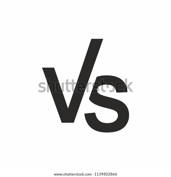 Versus Icon Vs Letters Logo Vector Stock Vector Royalty Free