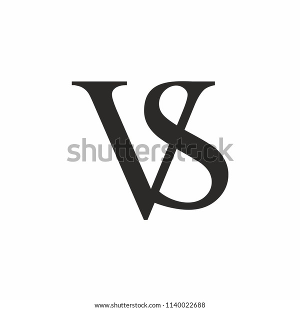 Versus Icon Vs Letters Logo Vector Stock Vector Royalty Free