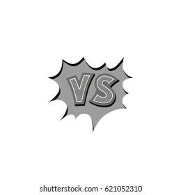 Versus letter background. Cartoon retro design with explosion bubbles. Black and white comics explosion background. Vector illustration.