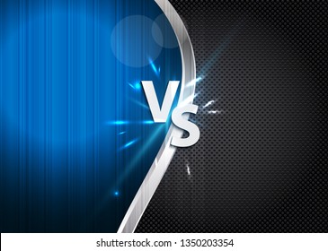 Versus letters figh background. Vector Illustration EPS10