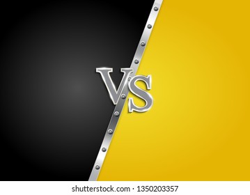 Versus letters figh background. Vector Illustration EPS10