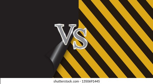Versus letters figh background. Vector Illustration EPS10