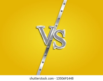 Versus letters figh background. Vector Illustration EPS10