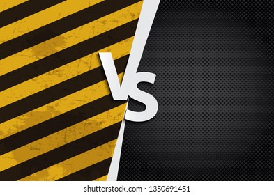 Versus letters figh background. Vector Illustration EPS10