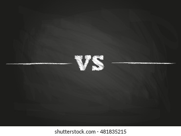 Versus letters fight backgrounds comics style design. Vector illustration