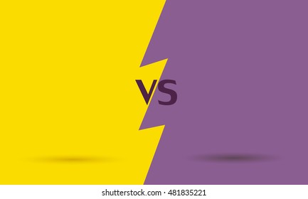 Versus letters fight backgrounds comics style design. Vector illustration