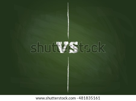 Versus letters fight backgrounds comics style design. Vector illustration