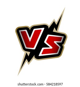 Versus Letters. VS Logo.