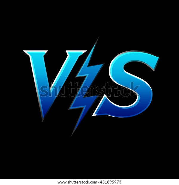 Versus Letters Vs Logo Isolated Flat Stock Vector Royalty Free 431895973 4808