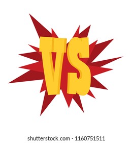Versus letters or vs logo vector emblem