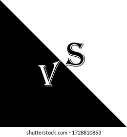 Versus logo, fight icon. Image of confrontation in sports, fight, fight, sparring. Vector illustration, stock photo.
