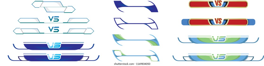 Versus logo pack Collection vector, competition icon