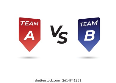 Versus logo template background design
