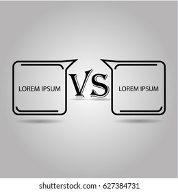 Versus Logo. VS . Competition Icon. Fight Symbol.