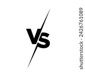 Versus logo. VS letters for sports, fight, competition, battle, match, game. Vector icon.