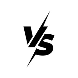 Versus logo. VS letters for sports, fight, competition, battle, match, game. Vector icon.