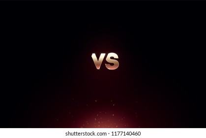 versus logo vs letters for sports and fight competition. Battle vs match, game concept competitive vs.eps 10 Vector illustration eps 10