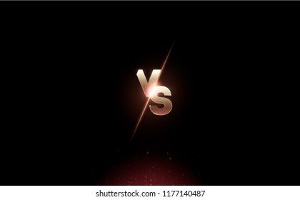 versus logo vs letters for sports and fight competition. Battle vs match, game concept competitive vs.eps 10 Vector illustration eps 10