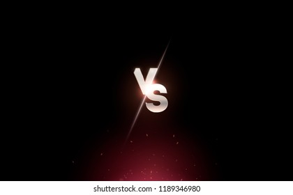 versus logo vs letters for sports and fight competition. MMA, UFS, Battle, vs match, game concept competitive vs. eps 10 Vector illustration