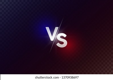 Versus logo. VS letters for sports and fight competition. Vector illustration