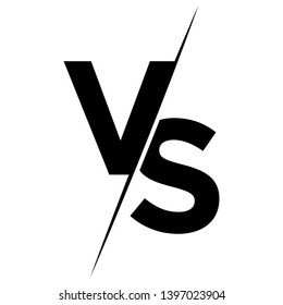 Versus Logo Vs Letters Sports Fight Stock Vector Royalty Free