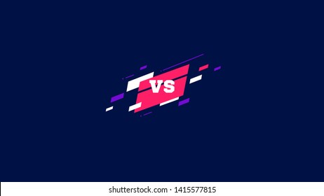 versus logo vs letters for sports and fight competition. MMA, Battle, vs match, game concept competitive vs. eps 10 Vector illustration