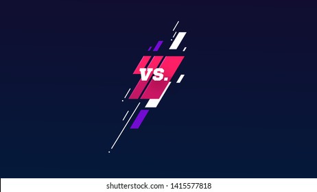 versus logo vs letters for sports and fight competition. MMA, Battle, vs match, game concept competitive vs. eps 10 Vector illustration