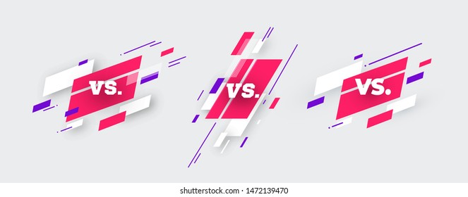 versus logo vs letters for sports and fight competition. MMA, Battle, vs match, game concept competitive vs. with simple graphic elements. blue. dark background eps 10 Vector illustration