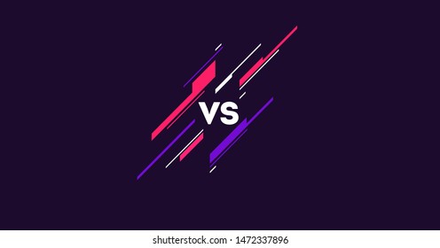 versus logo vs letters for sports and fight competition. MMA, UFS, Battle, vs match, game concept competitive vs. eps 10 Vector illustration