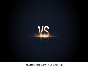 versus logo vs letters for sports and fight competition. Battle vs match, game concept competitive vs.eps 10 Vector illustration eps 10